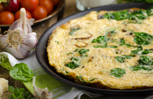 spinach and mushroom omelette recipe